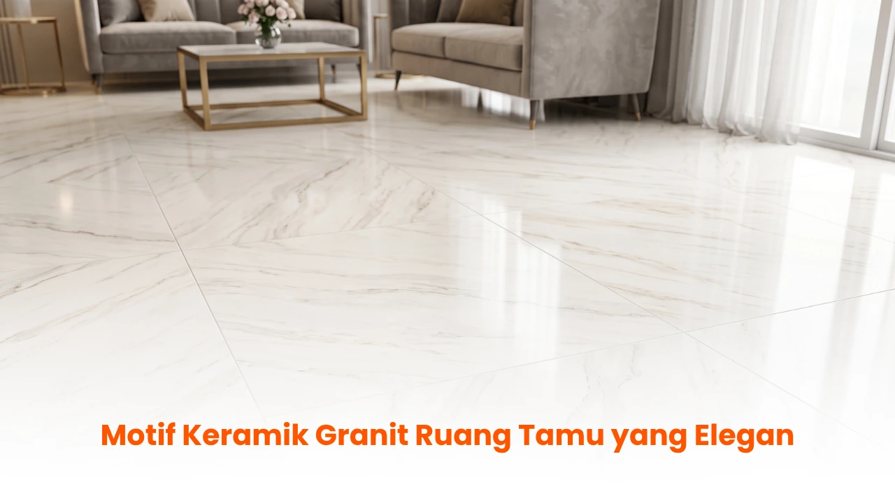 Motif Keramik Granit Ruang Tamu yang Elegan